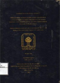 Image of Perbandingan Metode Kalibrasi dan Adisi Standar untuk Penentuan Timbal Terlarut dalam Air Bak Kontrol Candi Borobudur Secara Spektrofotometri Serapan Atom (SSA)- Nyala